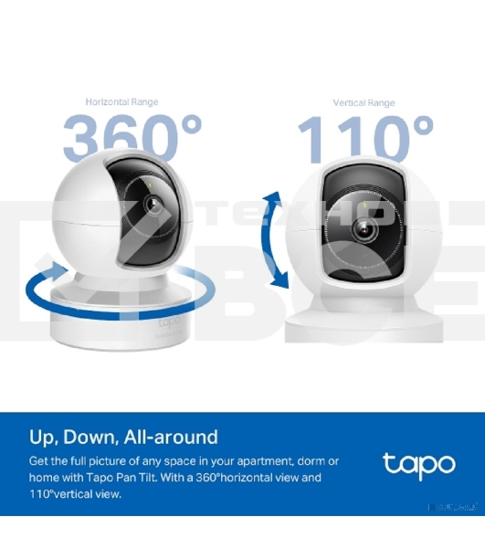Поворотно-наклонная беспроводная облачная IP-камера с ИИ TP-Link Tapo C222
