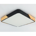 Потолочный светодиодный светильник Ambrella light FZ1316 BK/LW черный/светлое дерево 36W 5000K 400*400*50 (без ПДУ), фото3