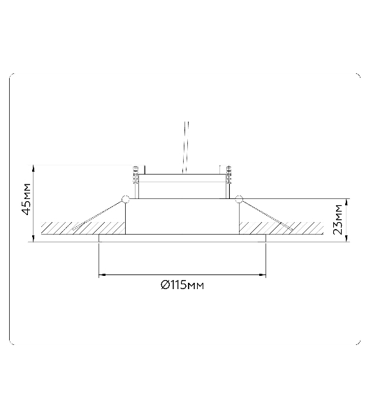 Светильник Ambrella light TN51911 WH белый GX53 max 12W D115*23