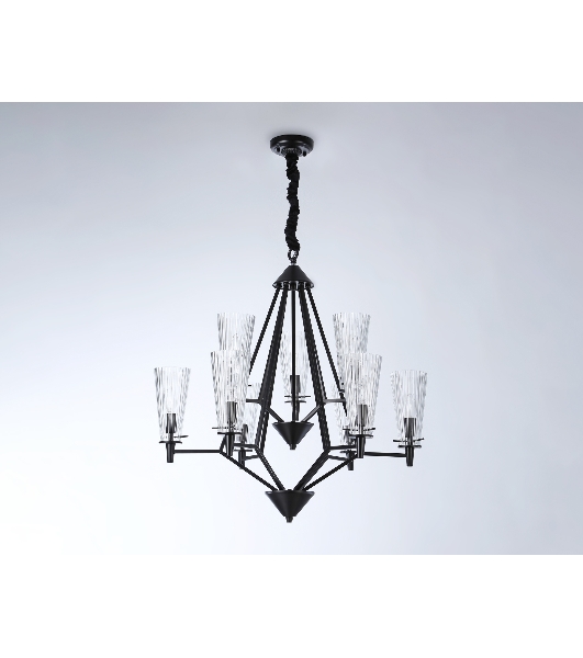 Светильник Ambrella light TR3238/6+3 BK черный E14/9 max 40W D730*720