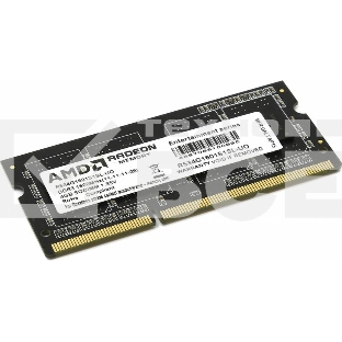 Оперативная память AMD Radeon R5, DDR3L, 4GB (1x4GB), 1600MHz, CL11, SO-DIMM, OEM