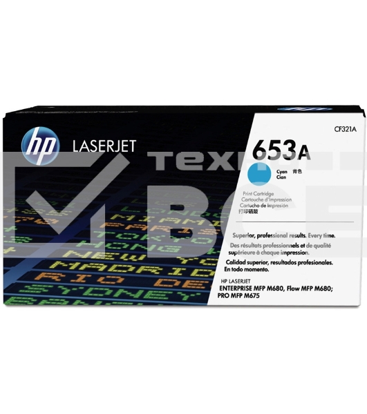 Тонер Картридж HP 653A CF321A голубой для HP MFP M680 (16000стр.)
