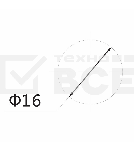 Индикатор Ø16 220V желтый Rexant