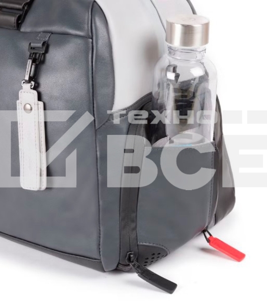 Сумка дорожная Piquadro Urban BV4447UB00/GRN серый/черный натур.кожа