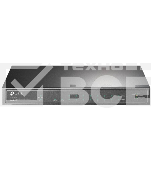 Коммутатор TP-Link TL-SG1210P 10-портовый гигабитный настольный с 8 портами PoE+ SMB