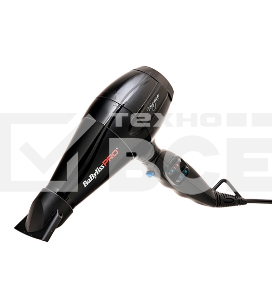 Фен BaByliss Pro Veneziano, 2000 Вт, 2 насадки, черный