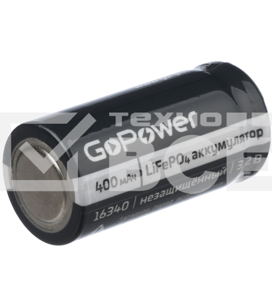 Аккумулятор  GoPower Li-ion16340 PK1 3V 650mAh с защитой