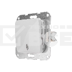Переключатель DEA 1кл прох. с/у 10А мех. Бел Kranz, фото3