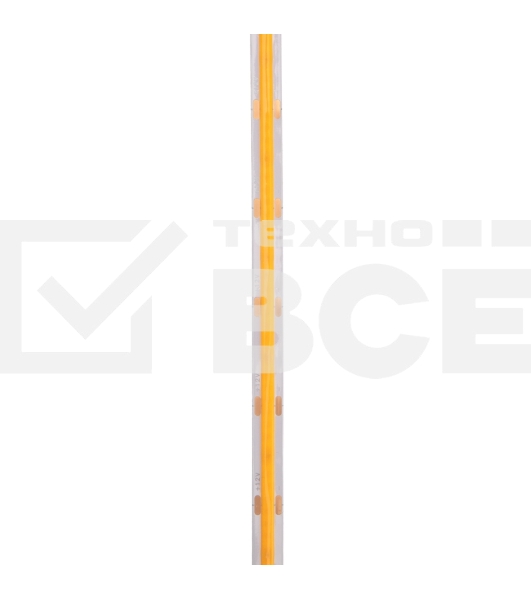 Лента светодиодная 12В, COB 8Вт/м, 320 LED/м, оранжевый, 8мм, 5м, IP20 Rexant