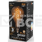 Лампа Filament А160 8W 620lm 2400К Е27 golden flexible LED, фото4