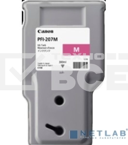 Картридж струйный Canon PFI-207 M пурпурный для для iPF680/685/780/785 300ml (8791B001)
