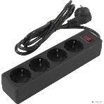 Сетевой фильтр 5bites GARDA SP4B-530 4S / 3x0.75мм2 / 3м / черный, фото 1