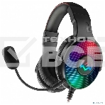 Игровые наушники SVEN AP-U1001MV с микрофоном черные (USB, LED,  mini jack O 3,5 мм (4 pin), 50 мм, RGB подсветка), фото2