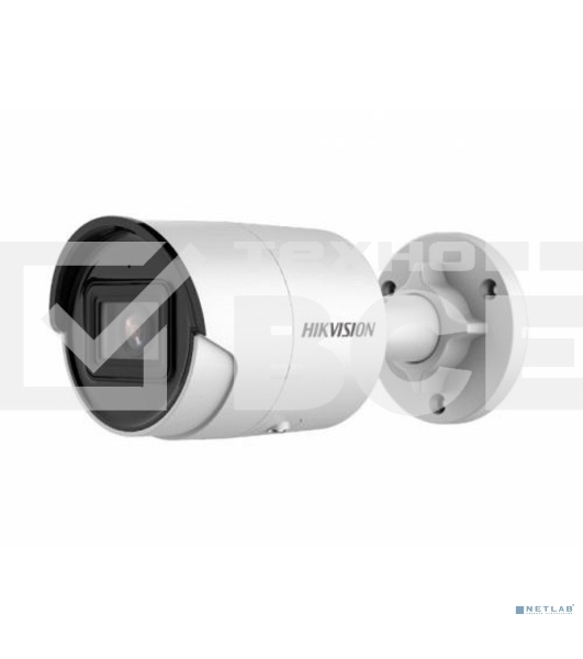 Цилиндрическая IP-камера Hikvision DS-2CD2083G2-IU(4mm) 8Мп уличная  с EXIR-подсветкой до 40м и технологией AcuSense1/2.8
