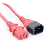 Кабель питания Filum FL-PC-C13/C14-C1-1.8-RD ПВС-АП 3x1.0 С13 - C14, 220/250В, 10А, красный, 1.8м, фото 1