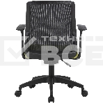 Кресло компьютерное Cactus CS-MC222-BKGN черный, сиденье салатовый, сетка/ткань, низк.спин. крестов. пластик, пластик черный, фото9