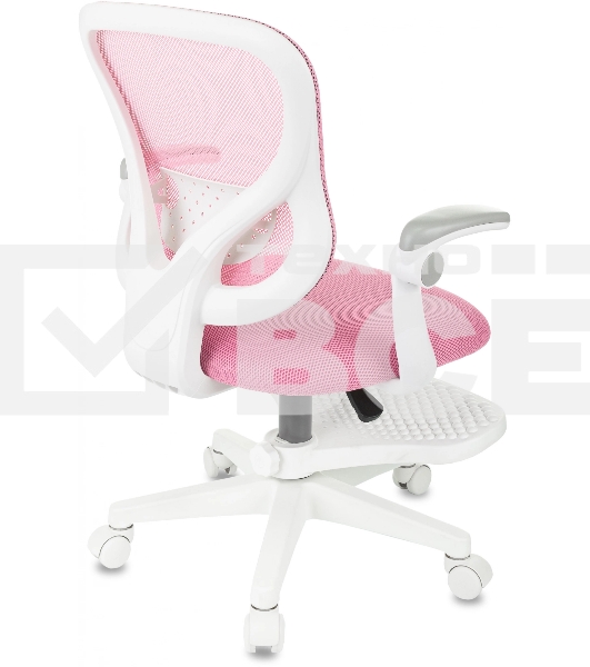 Кресло детское Бюрократ BUROKIDS 3 розовый Velvet 36, крестов. пластик