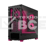 Компьютерный корпус без блока питания Fractal Design Pop Air RGb Magenta Core TG Clear Tint, Midi-Tower, 3x120мм RGb, 2xUSB-A 3.2 ATX, mATX, mITX черный/магента, фото5