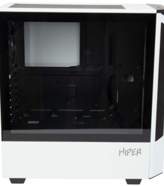 Компьютерный корпус Hiper PW81 белый без БП ATX 3x120мм 2xUSB2.0 2xUSB3.0 audio bott PSU