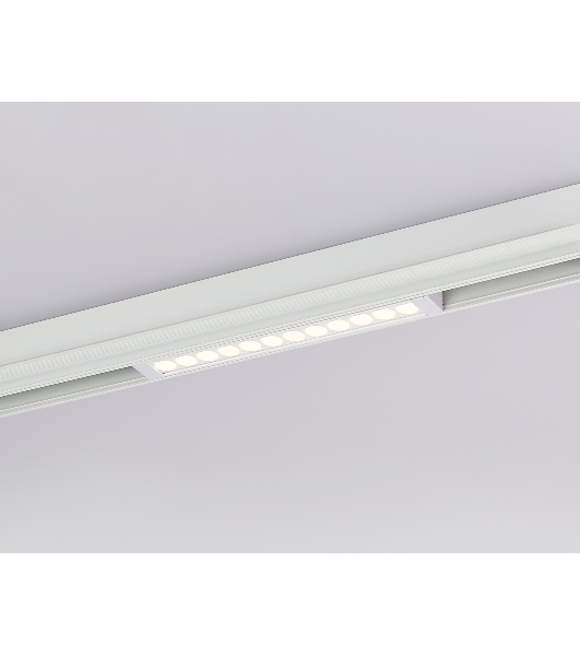 Управляемый светодиодный светильник для шинопровода Magnetic Ambrella light GL1301 WH белый IP20 12W 3000K-6400K 220V 24° 232*25*42 (Без ПДУ)