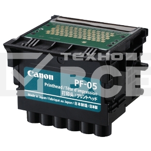 Печатающая головка Canon PF-05 многоцветный для Canon iPF6300, iPF6300S, iPF6350, iPF6400, iPF6400S, iPF6400SE, iPF6450, iPF8300, iPF8300S, iPF8400, iPF8400S, iPF8400SE, iPF9400, iPF9400S