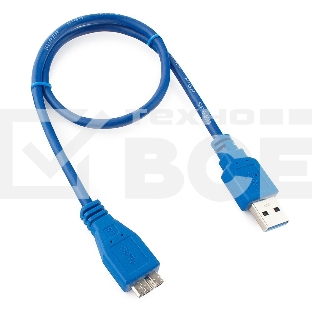 Кабель Gembird/Cablexpert CCP-mUSB3-AMBM-0.5M Кабель USB 3.0 Pro , AM/microBM 9P, 0.5м, экран, синий