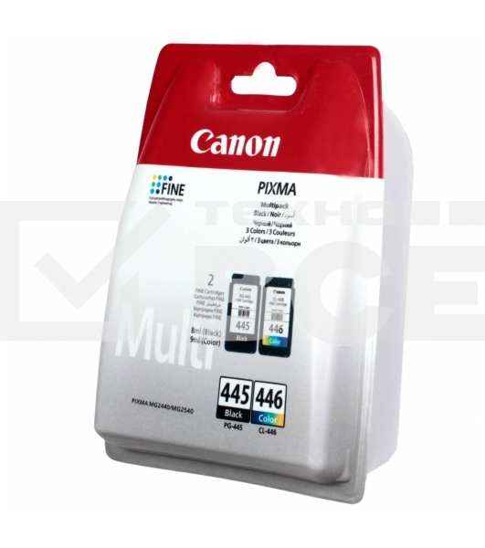 Картридж струйный Canon PG-445/CL-446 (8283B004), для Canon PIXMA MG2540, PIXMA MG2440, 4 цвета, 180 стр.