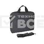 Сумка ExeGate Business ECC-215 Black, черная, полиэстер повышенной плотности 600D, 15.6