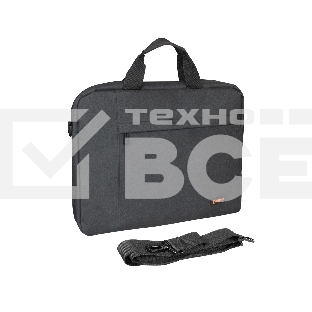 Сумка ExeGate Business ECC-215 Black, черная, полиэстер повышенной плотности 600D, 15.6