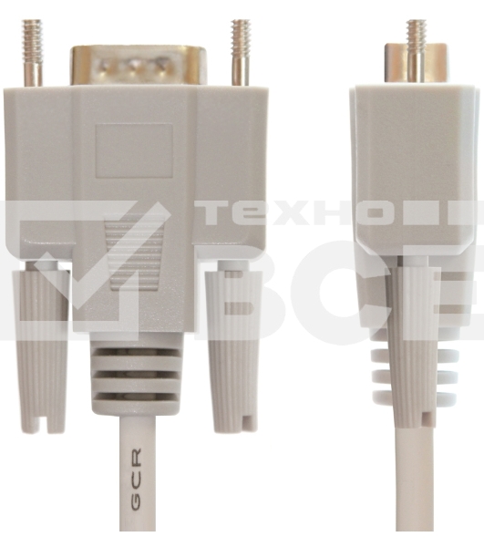 Кабель Greenconnect COM RS-232 порта соединительный 1.8m GCR-DB9CM2M-1.8m, 9M AM / 9M AM Premium, серый, пластиковый пакет