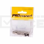 Разъем высокочастотный на кабель, штекер BNC под винт с пружиной, металл, (1шт.) (пакет) PROconnect, фото3