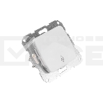 Переключатель DEA 1кл прох. с/у 10А мех. Бел Kranz, фото4