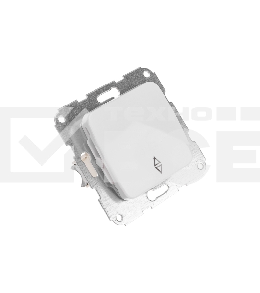 Переключатель DEA 1кл прох. с/у 10А мех. Бел Kranz