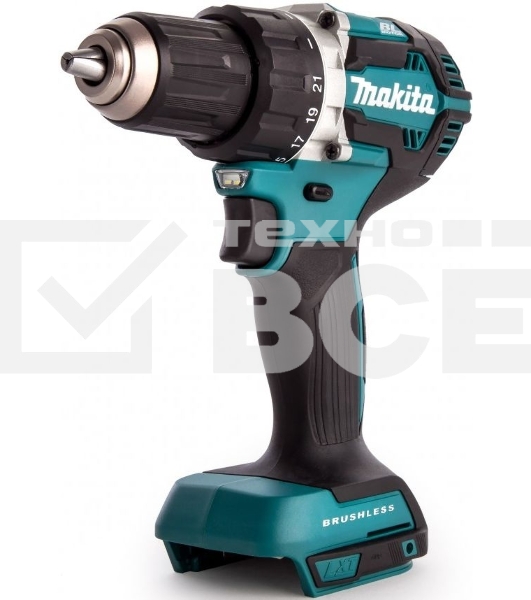 Дрель ак б\щет Makita DDF484Z,18В,Li-ion,БЗП-13мм,0-500\0-2000об\м,54\30Нм,1.5кг,кор,б\акк и з\у,XPT