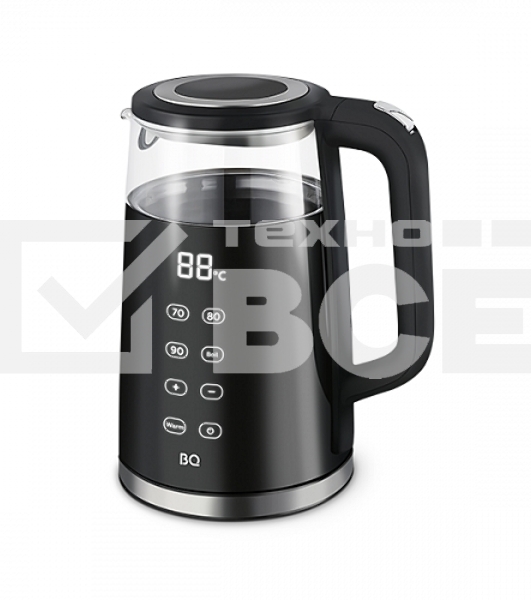 Чайник BQ KT1705P черный.  Мощность, Вт: 2200 Вт, Максимальный объем, л: 1.7 л