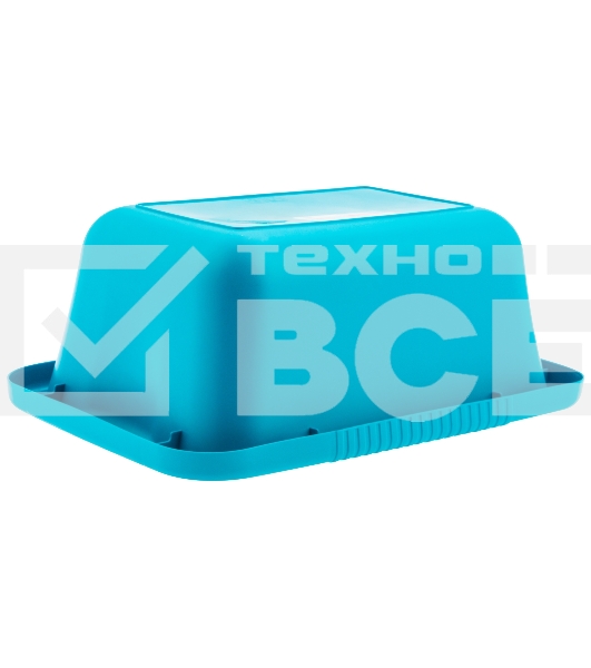 Таз пластмассовый прямоугольный 25 л, бирюзовый, HomePalisad