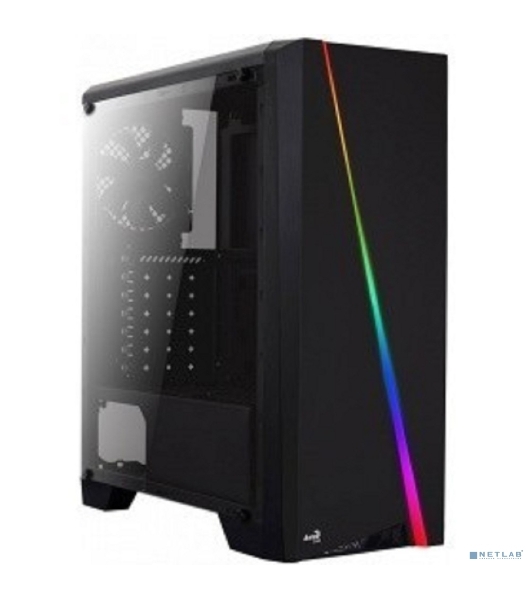 Компьютерный корпус Aerocool/Formula PGS-V Cylon , ATX, без БП, RGB подсветка, окно, картридер, 1x USB 3.0 + 2x USB 2.0, 1х12см вентилятор в комплекте