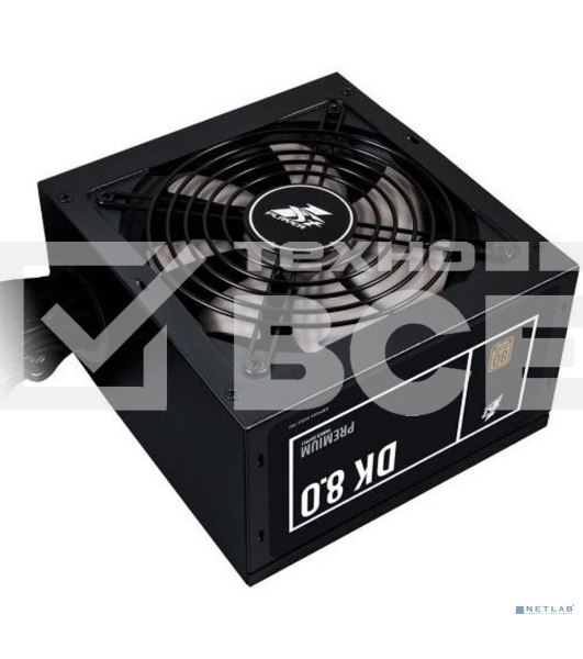 Блок питания 1STPLAYER DK PREMIUM 800W, 800Вт, 80 PLUS Bronze, 120мм, черный