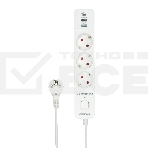 Сетевой фильтр Гарнизон EPS-3-CU2-W-2 2.0 Мультипорт 3р, 10А, 1xType-C PD, 2 х USB QC, 2м, ур.защиты 2+, белый, пак (21448), фото6