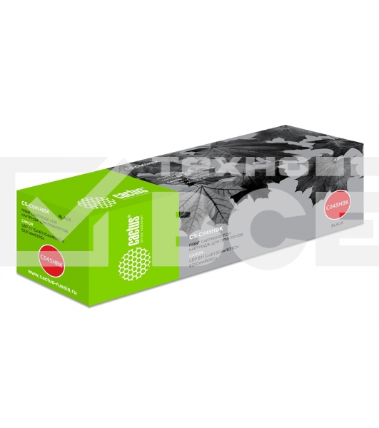 Картридж лазерный Cactus CS-C045HBK черный (2800 стр.) для Canon LBP 611Cn/613Cdw/631Cn/633Cdw/635Cx