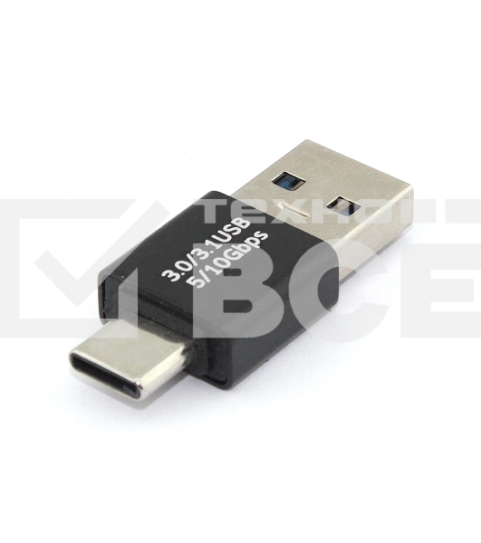 Переходник USB Type A папа на Type-C папа
