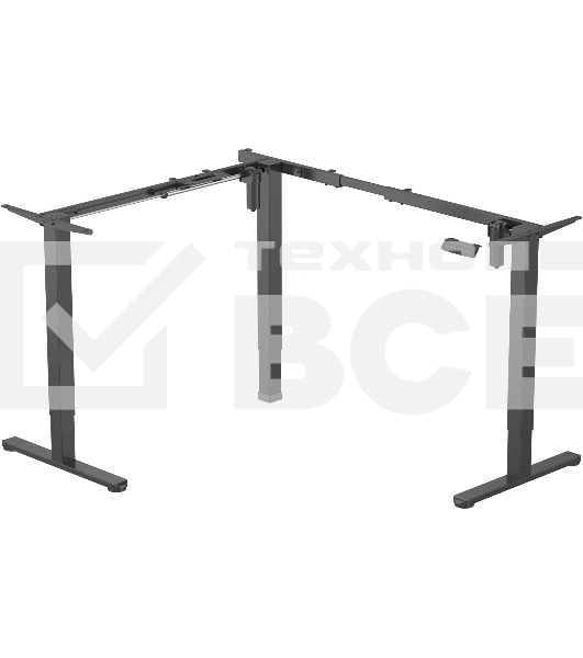 Подстолье Cactus CS-EDXLF-BK каркас черный