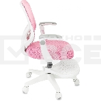 Кресло детское Бюрократ BUROKIDS 3 розовый Velvet 36, крестов. пластик, фото10