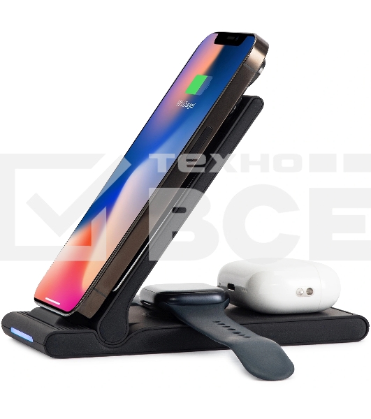 Беспроводное зарядное устройство Buro CWC-QC5 15W 3A (QI) USB-C универсальное черный