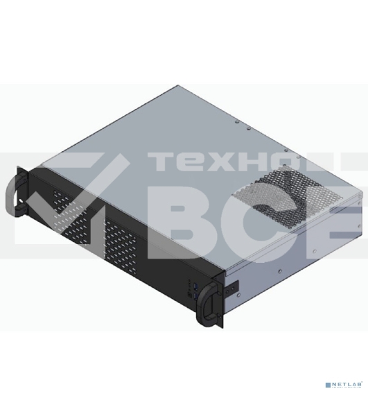 Корпус Procase 2U350-04 (2U Rack server case, черный, без блока питания(PS/2), глубина 350мм, MB 9.6'x9.6' 4 HDD)
