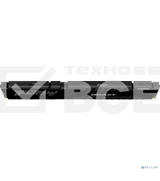 Оперативная память Kingston Fury Beast Expo, DDR5, 8Gb (1x8Gb), 6000MHz, CL30, DIMM, с радиатором, черный
