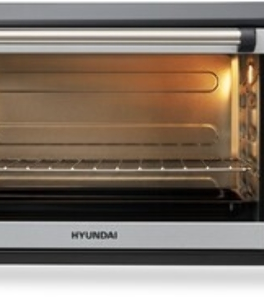 Мини-печь Hyundai MIO-HY075 38л. 2000Вт серебристый/черныйy