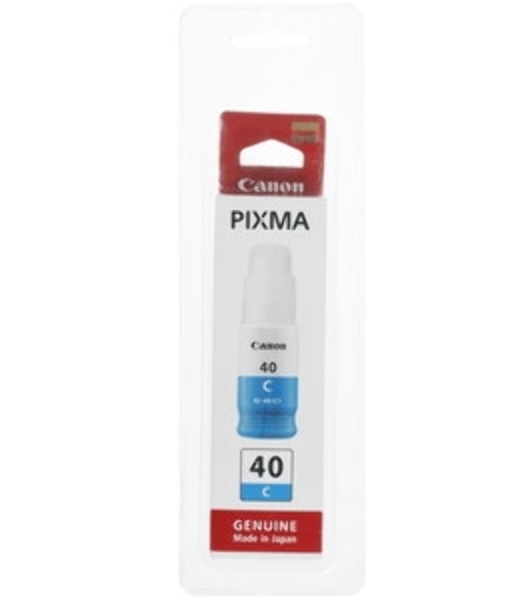 Контейнер с чернилами Canon GI-40 C голубой (7700 стр.) для СНПЧ Pixma G5040/G6040