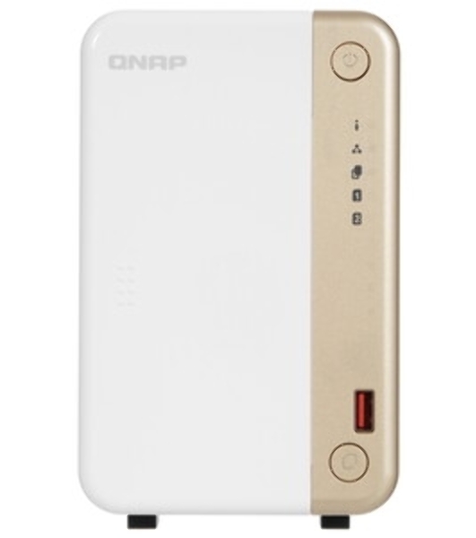 Сетевое хранилище channel QNAP TS-262-4G NAS 2 HDD trays, 2 x M.2 NVMe PCIe Gen 3 x1, 2-core Intel Celeron N4505 2.9 GHz, 4 Gb RAM (4Gb max), 1x2.5 Gigabit Ethernet, Slot PCIe Gen 3 x2, 2 USB 3.2 Gen 2 (10Gbps) Port, 2xUSB USB 2.0 port, 1xHDMI 2.0