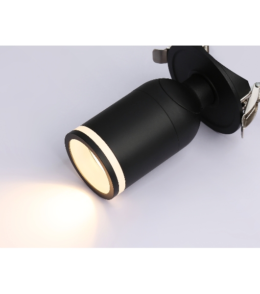 Светильник Ambrella light TA1273 SBK/FR черный песок/белый матовый MR16 GU5.3 D55*136